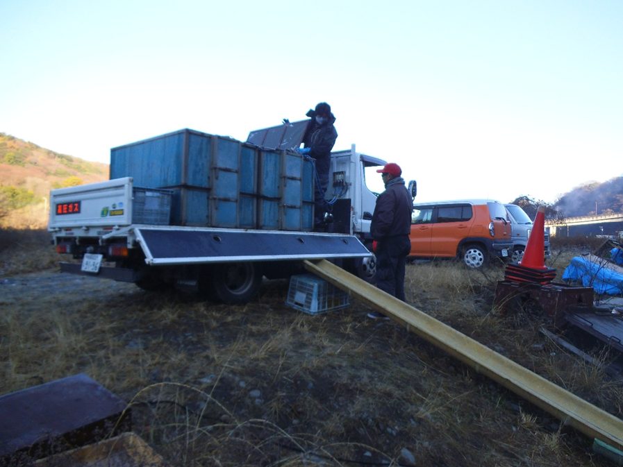 へらぶな釣り場にふな放流